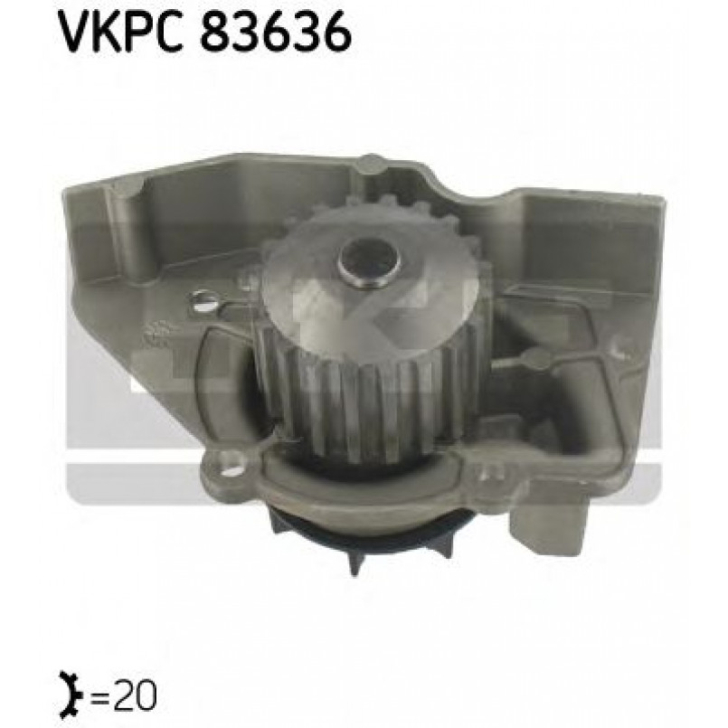 VKPC 83636 SKF - Насос охолоджуючої рідини